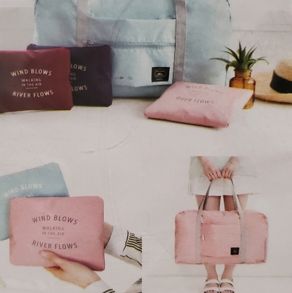 Foldable Travel Duffel Bag Carry On Bag - Picture 8 of 8